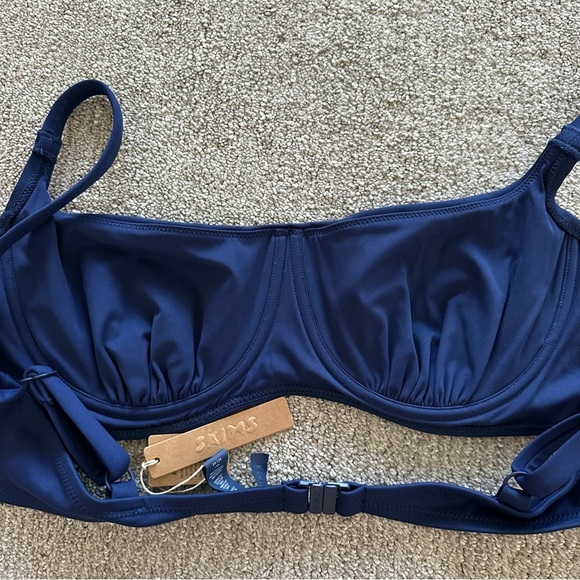 SKIMS Shaping Swim Ruched Underwire Bikini Top Midnight 4X (BT-SCP-2759) - Picture 4 of 4